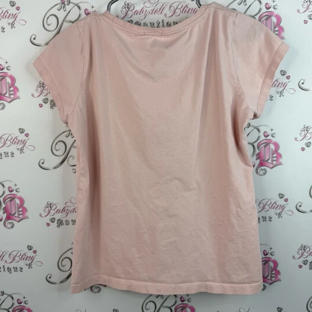 Iuvas T-shirt Women's Light Pink Salut, Vara! Graphic Short Sleeve Tee top - Picture 2 of 11